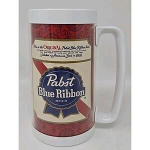 1980's Pabst Blue Ribbon PBR Beer Thermo-Serv‎ Mug U272